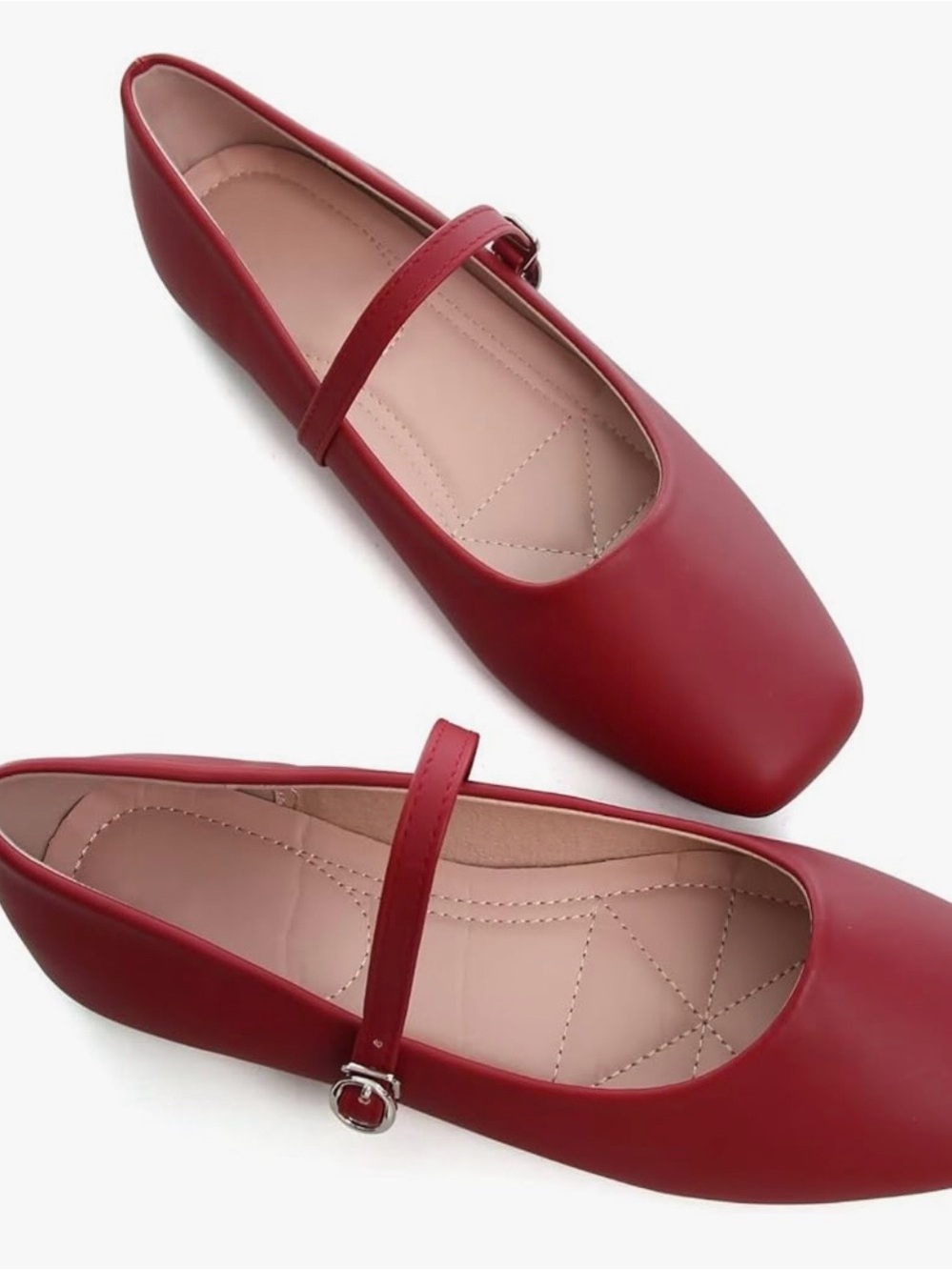 Trending Mary Jane Flats in Red - Picture 3 of 5